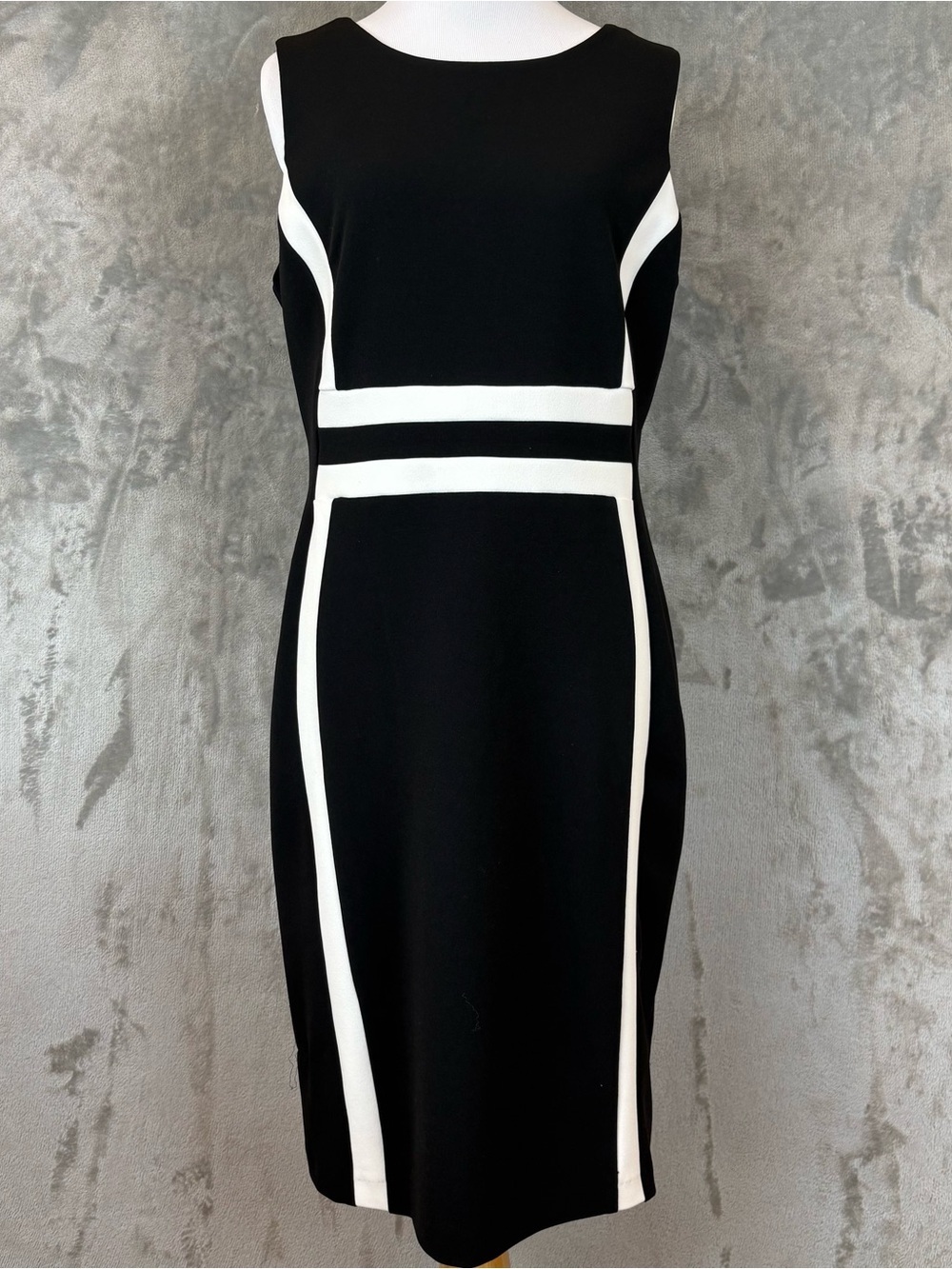 Liz Claiborne Colorblock Sleeveless Sheath Dress Wmn’s 8